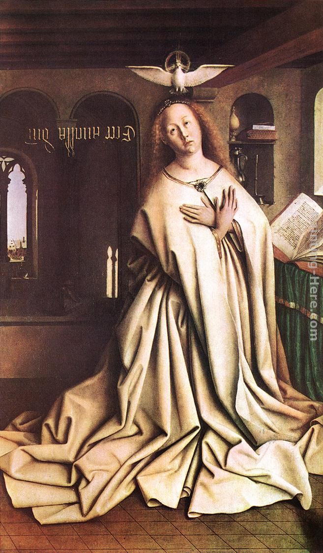 The Ghent Altarpiece Mary of the Annuncia painting - Jan van Eyck The Ghent Altarpiece Mary of the Annuncia art painting